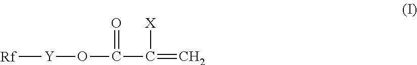 Treatment comprising water- and oil-repellent agent