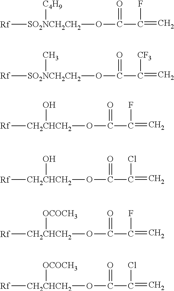 Treatment comprising water- and oil-repellent agent