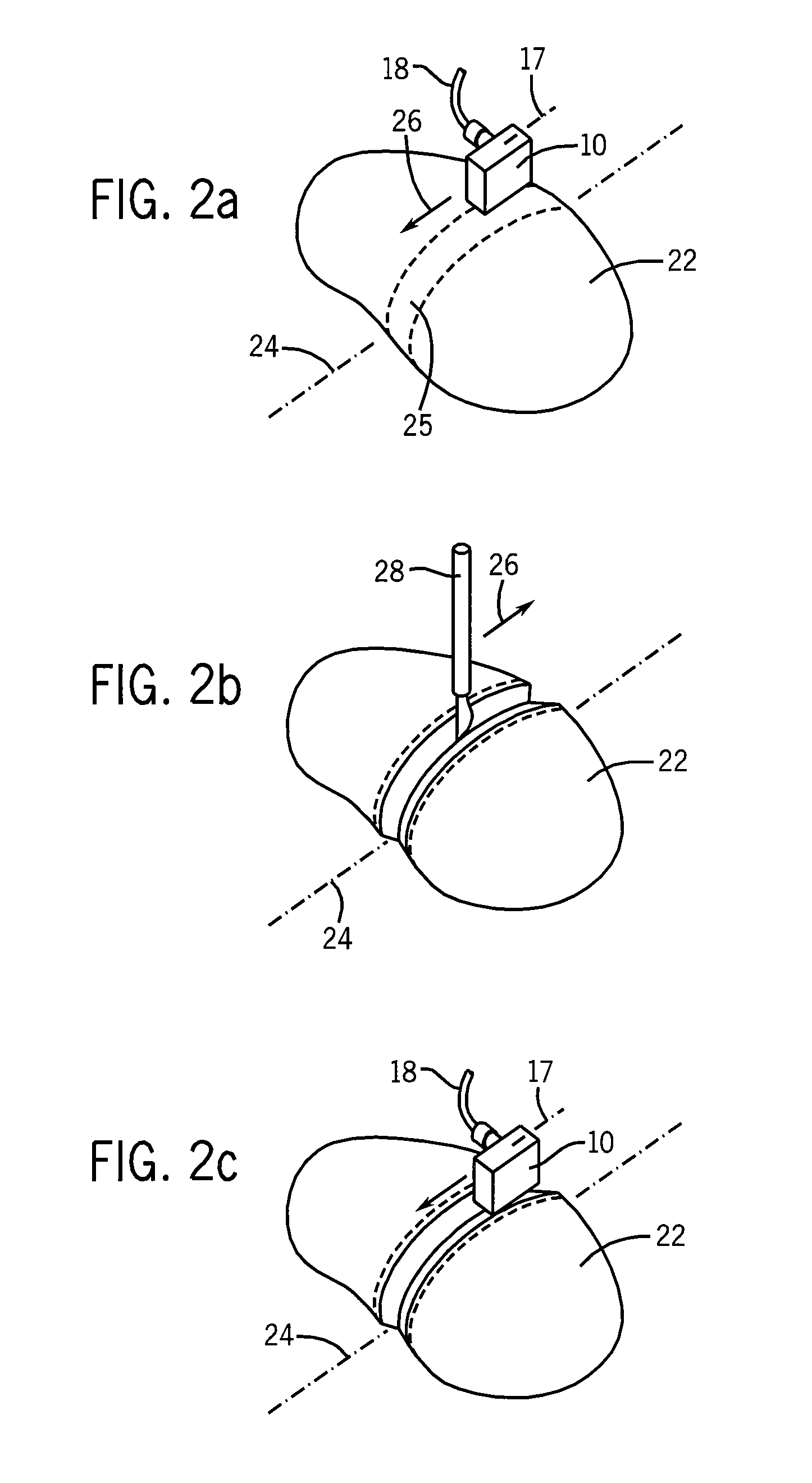Fan-beam microwave horn for bloodless resection