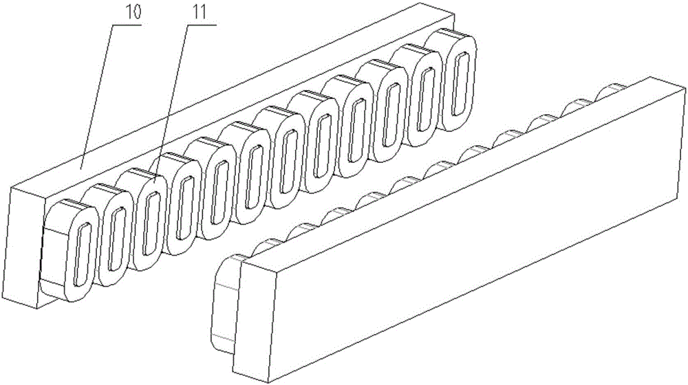 Multifunctional multi-mode electromagnetic flow control device of slab continuous casting crystallizer