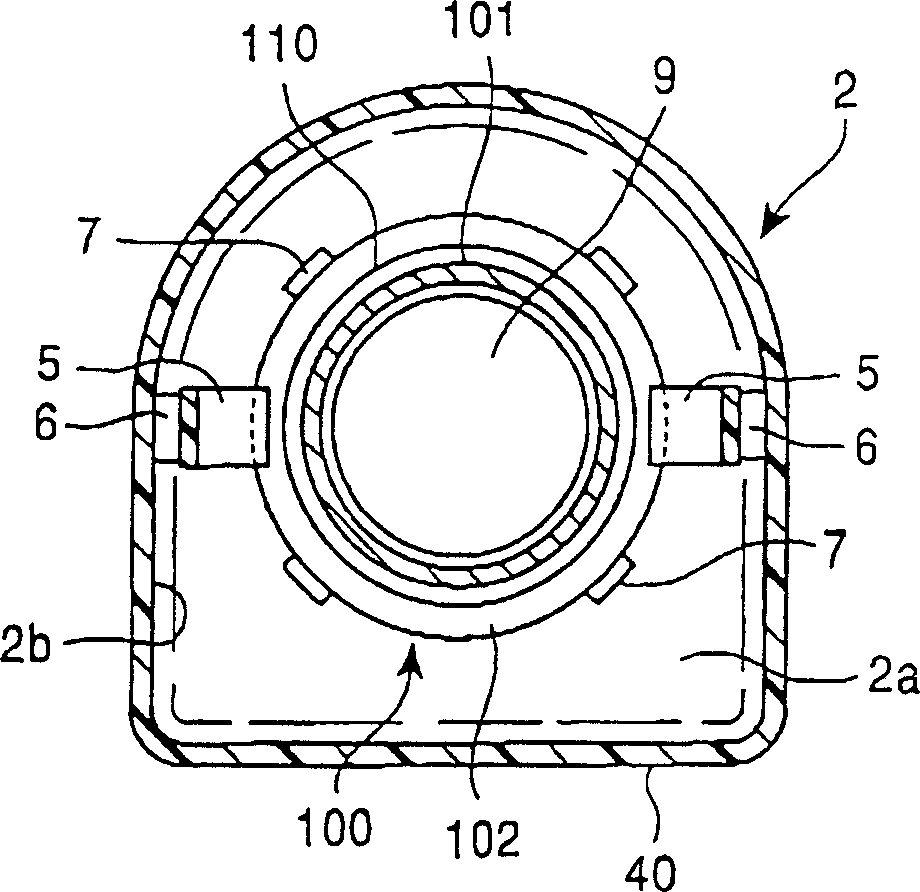 Reel housing for connection line