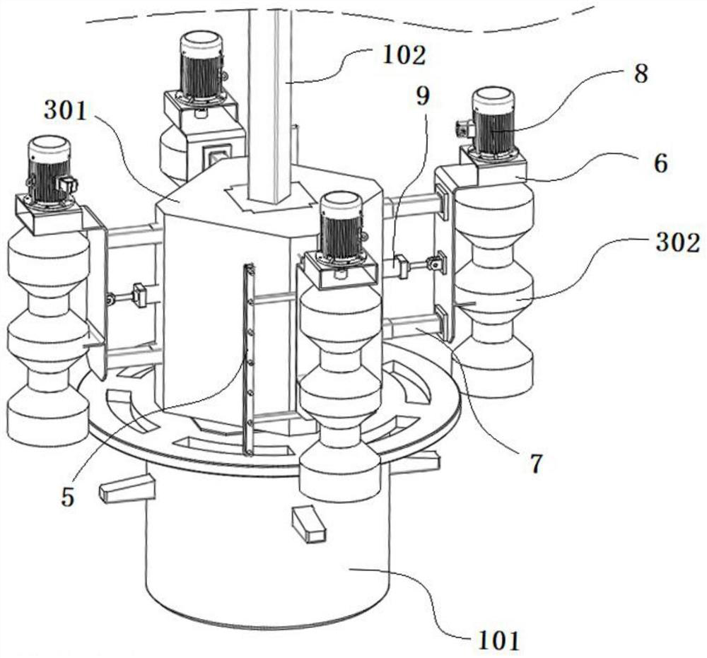 Automatic cleaning and spraying device for assembled pier column outer mold