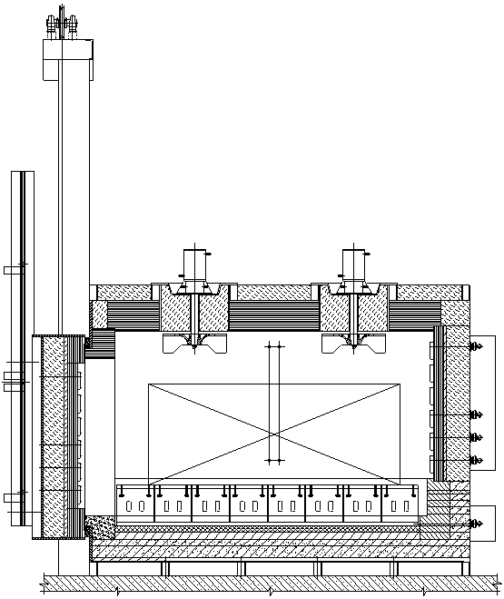 High precision titanium alloy resistance heating furnace