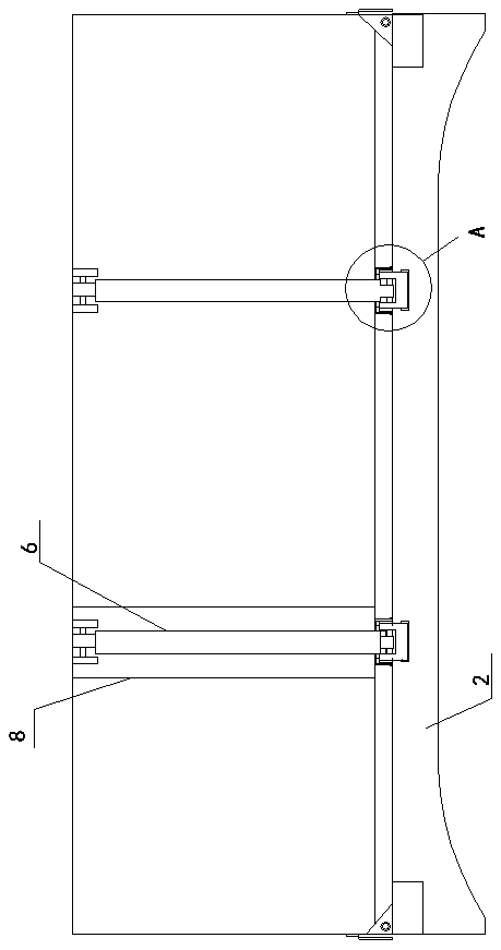 Lifting device used for horizontal moving type lateral overturning dump truck