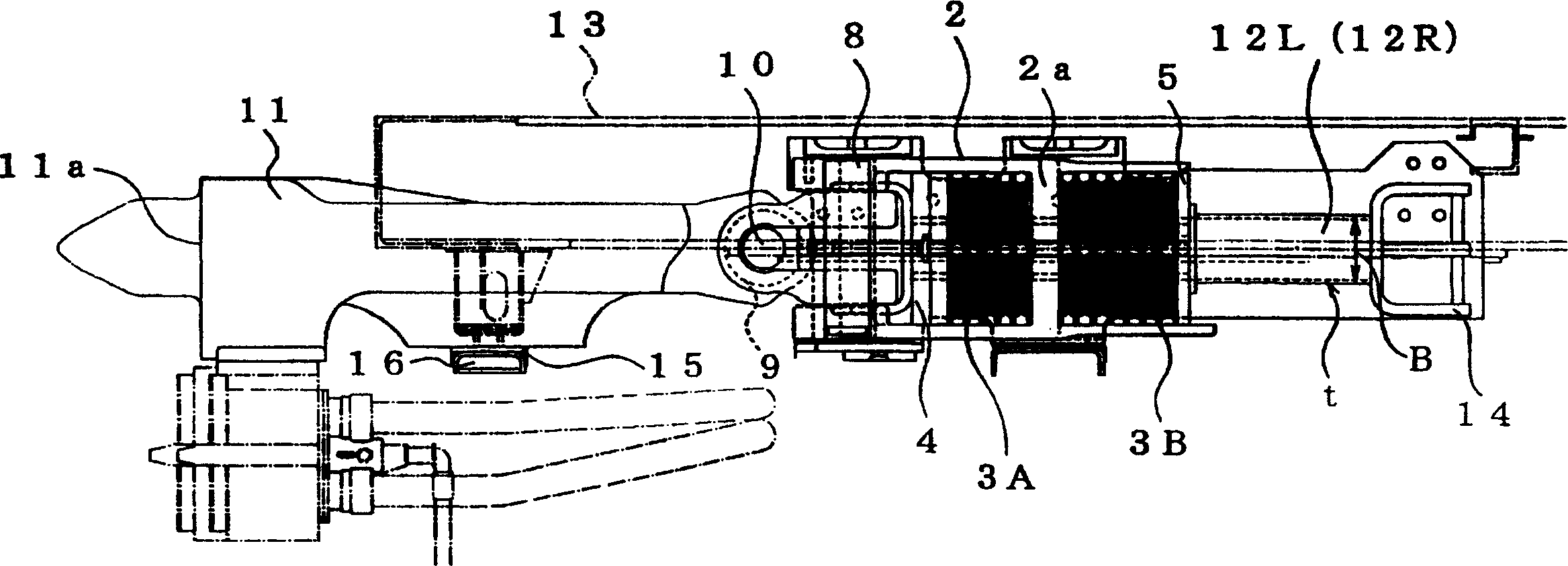 Mounting structure of rubber buffer for connector of stock