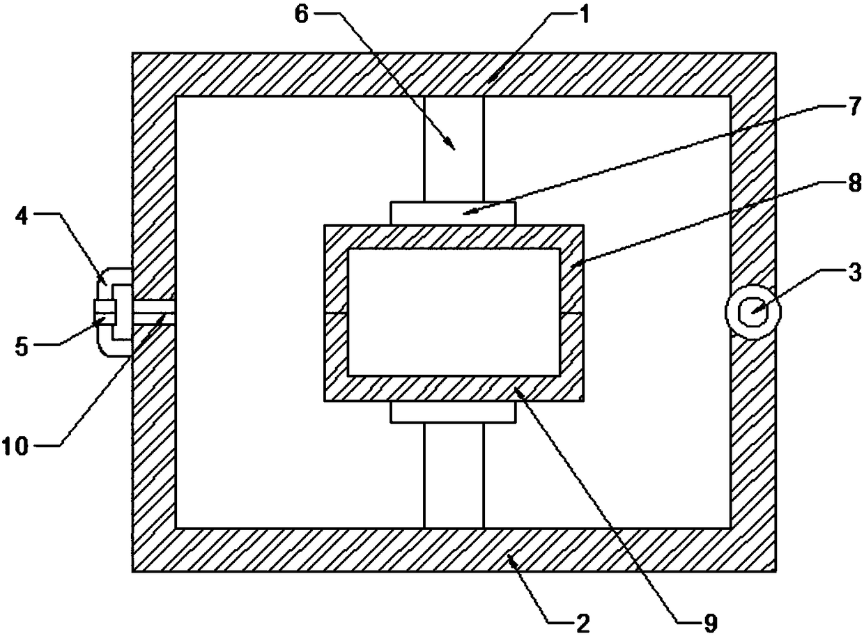 Double-tail-fiber fiber bragg grating temperature sensor protection device