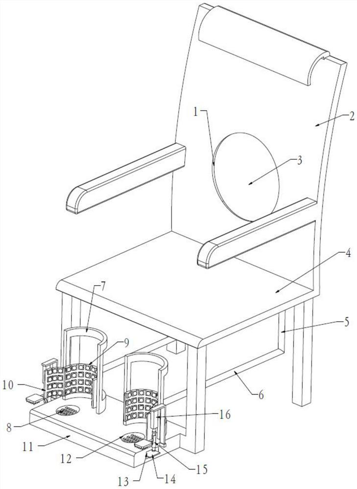 Leg massage device for puerpera rehabilitation