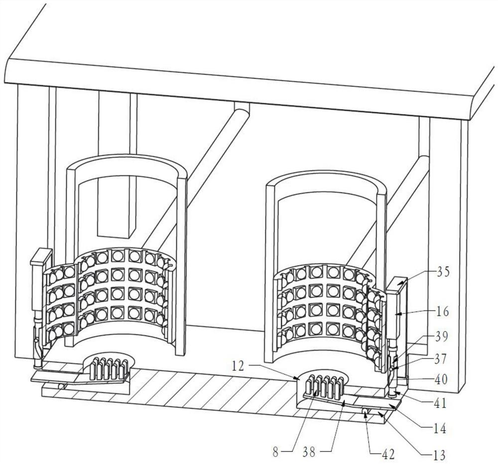 Leg massage device for puerpera rehabilitation