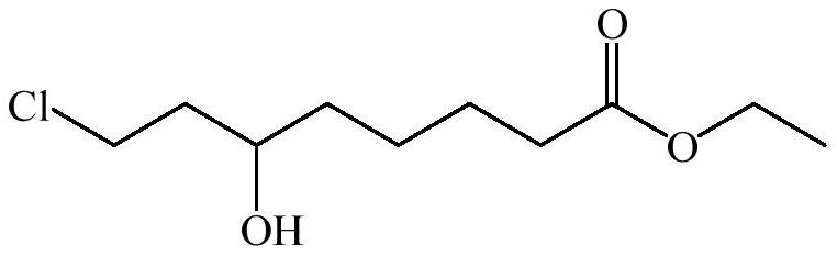 Synthetic method of 6-hydroxy-8-chloro ethyl caprylate, 6, 8-dichloro ethyl caprylate and lipoic acid