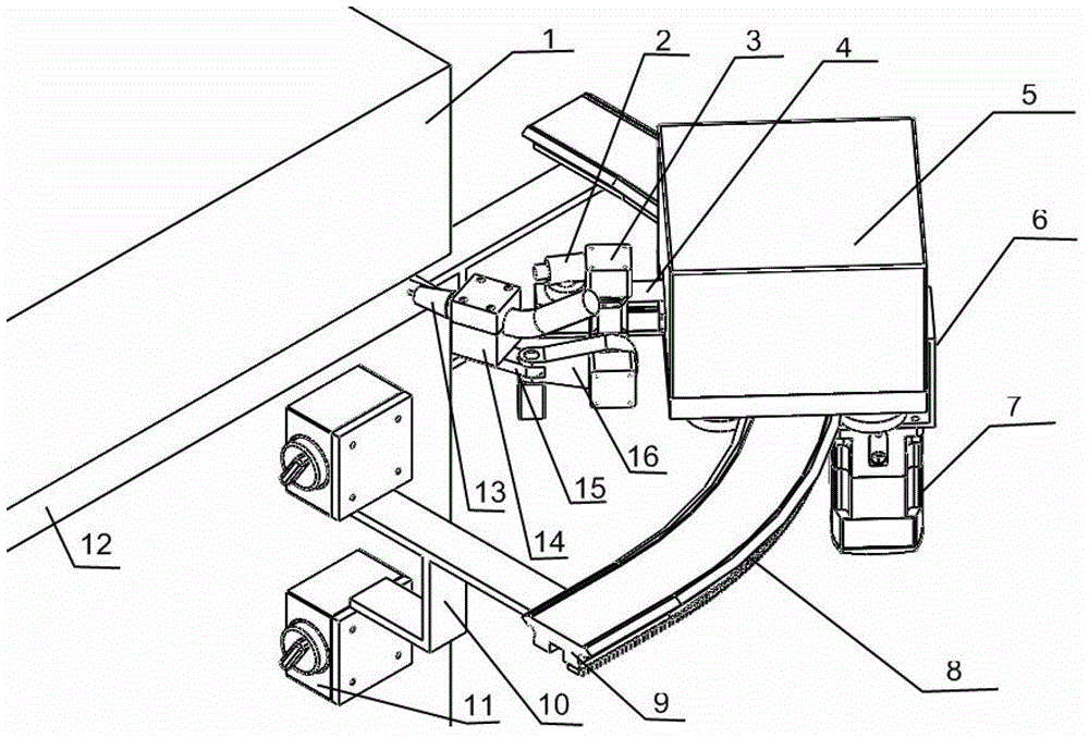 Rail type all-position welding robot for box-type steel structures