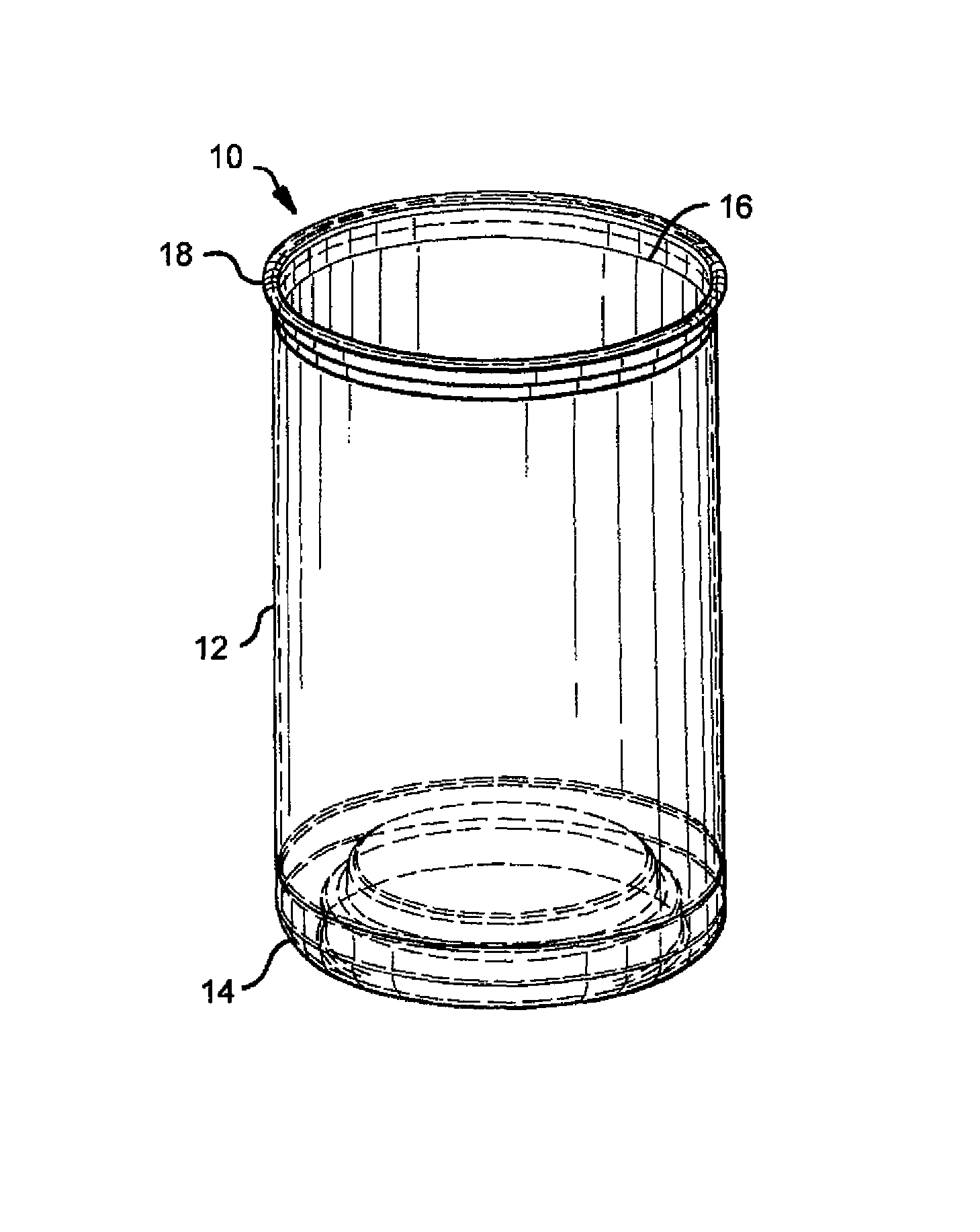 Pet containers with enhanced thermal properties