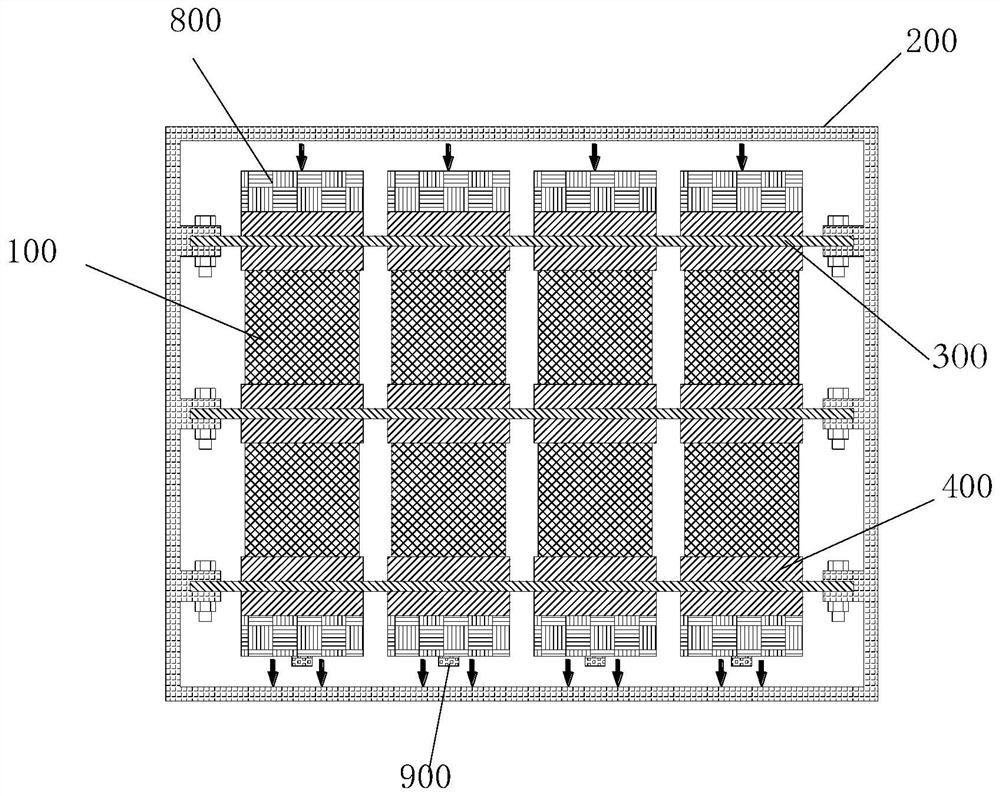 Automobile battery pack capable of enhancing thermal management safety based on nested lithium ion batteries