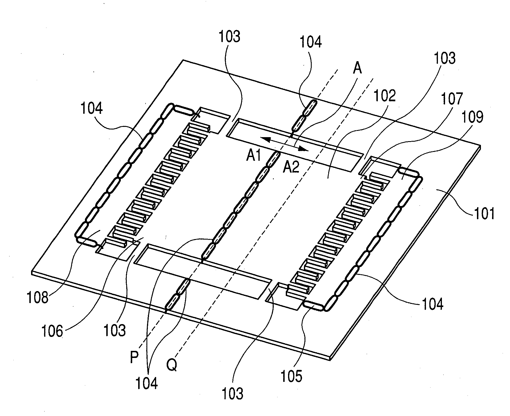 Structural member having a plurality of conductive regions