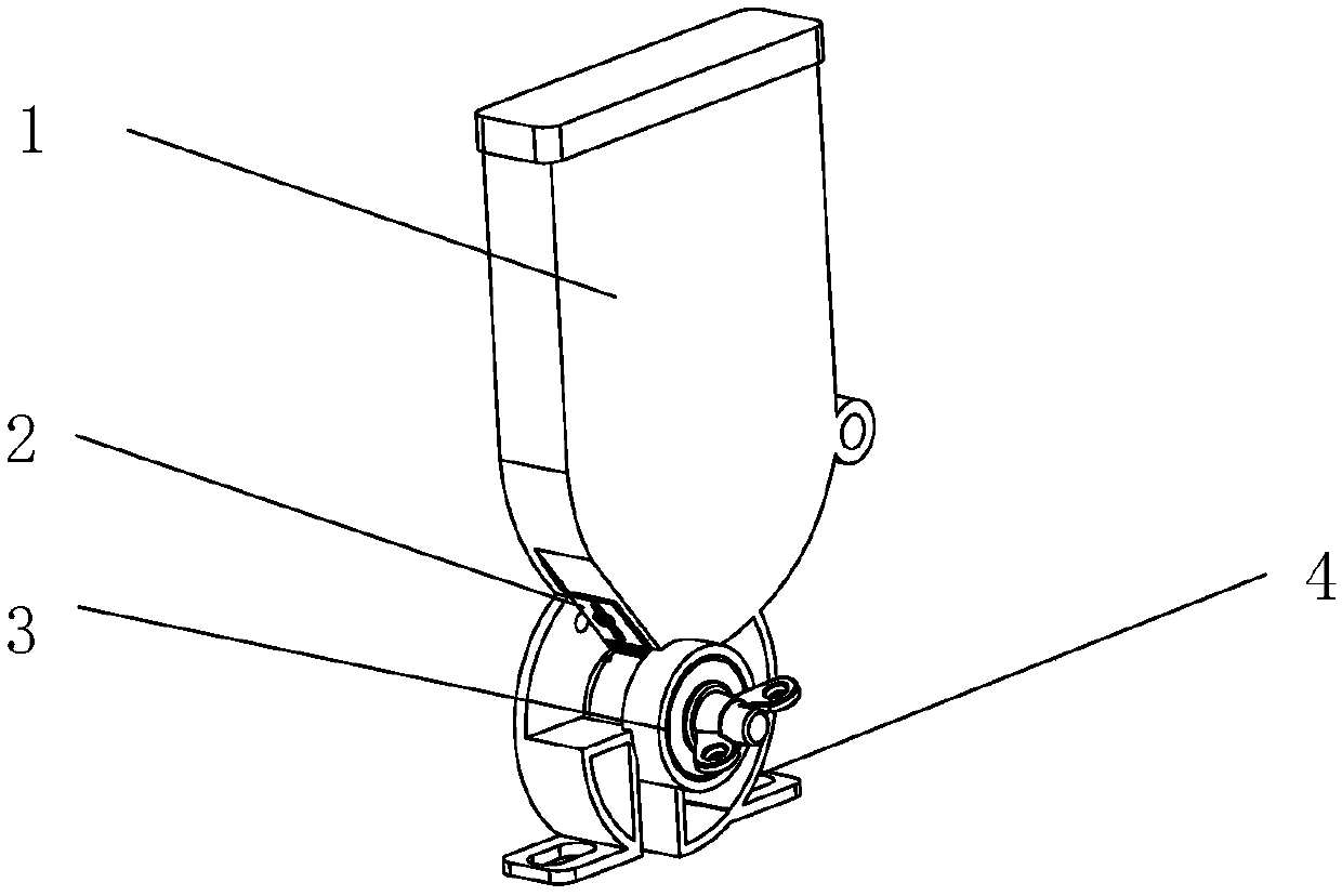 Seed discharging device for seeder