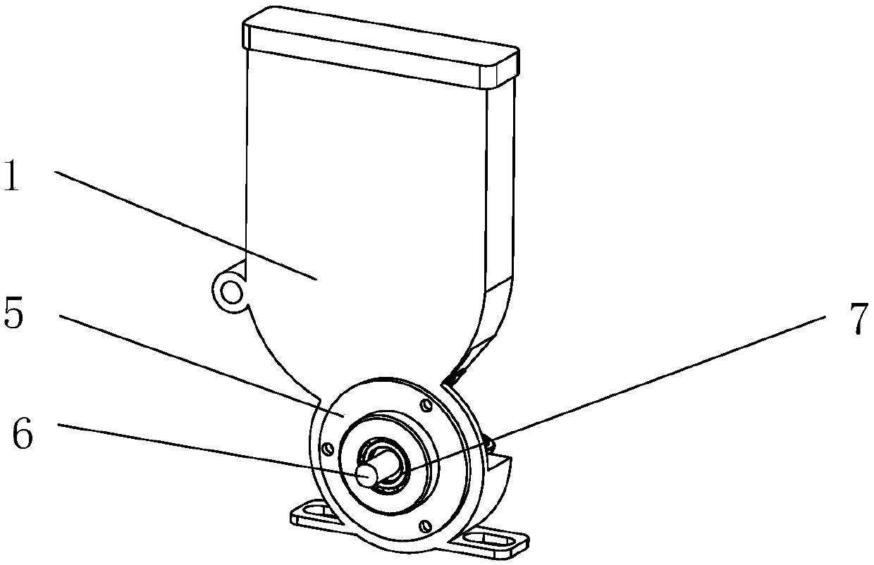 Seed discharging device for seeder