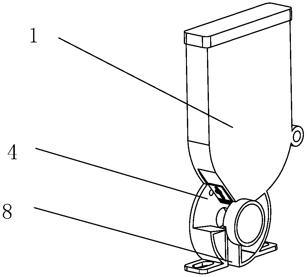 Seed discharging device for seeder