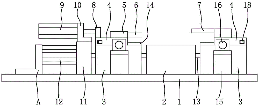 Welding positioning mechanism for lower cover and middle cover of pneumatic type air inlet manifold