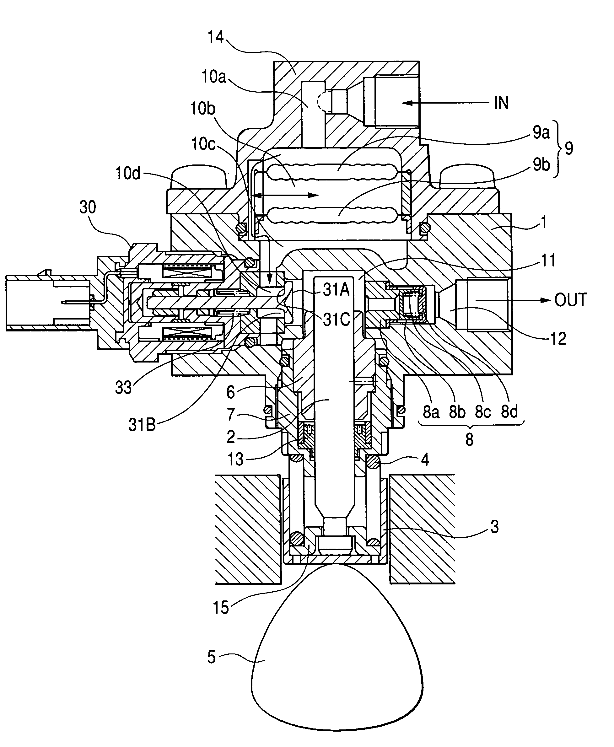 Electromagnetic drive mechanism and a high-pressure fuel supply pump