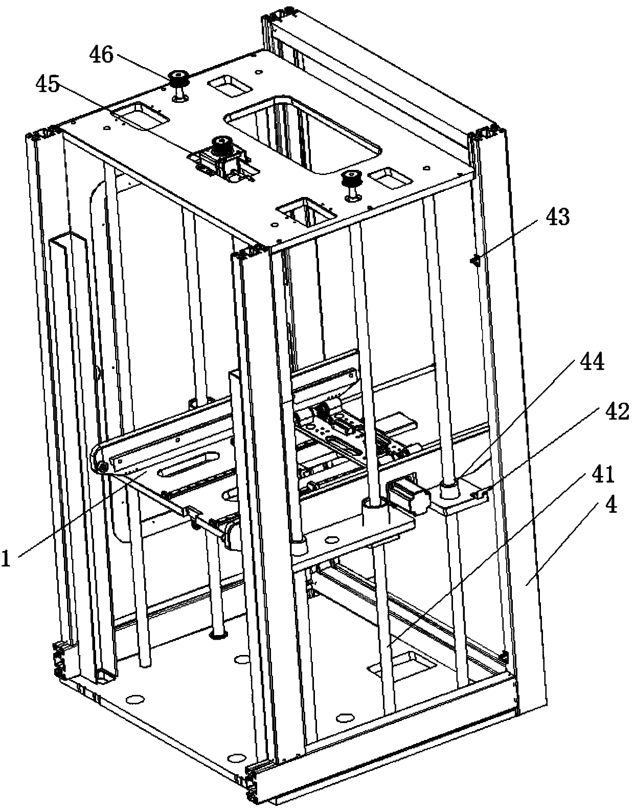 Material box conveying mechanism