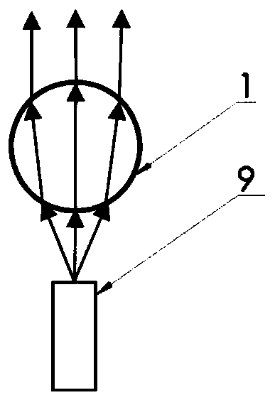 A device and working method for facilitating coating and shaping of semiconductor laser optical fiber