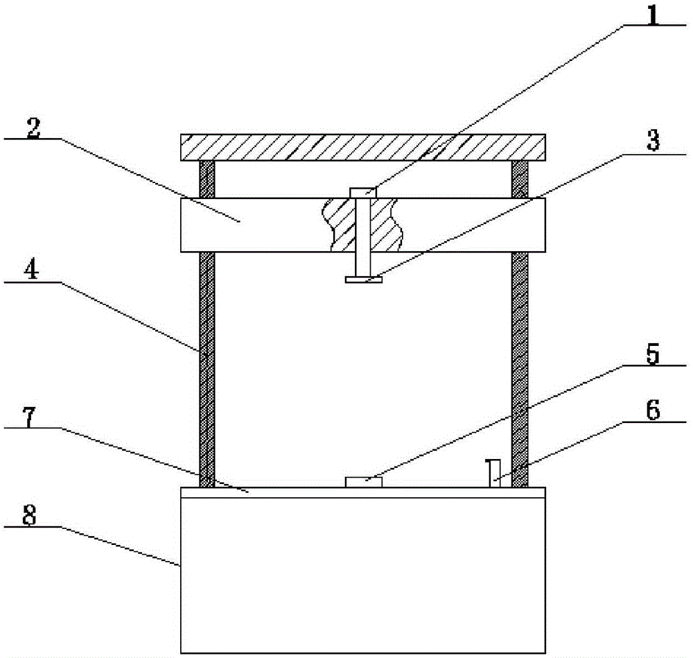 Apparatus for testing compression strength of sea ice