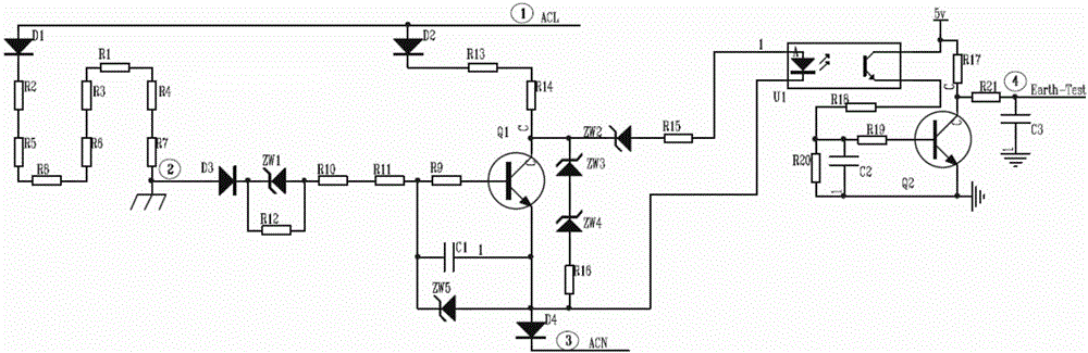 Method of detecting whether AC earth wire is well connected