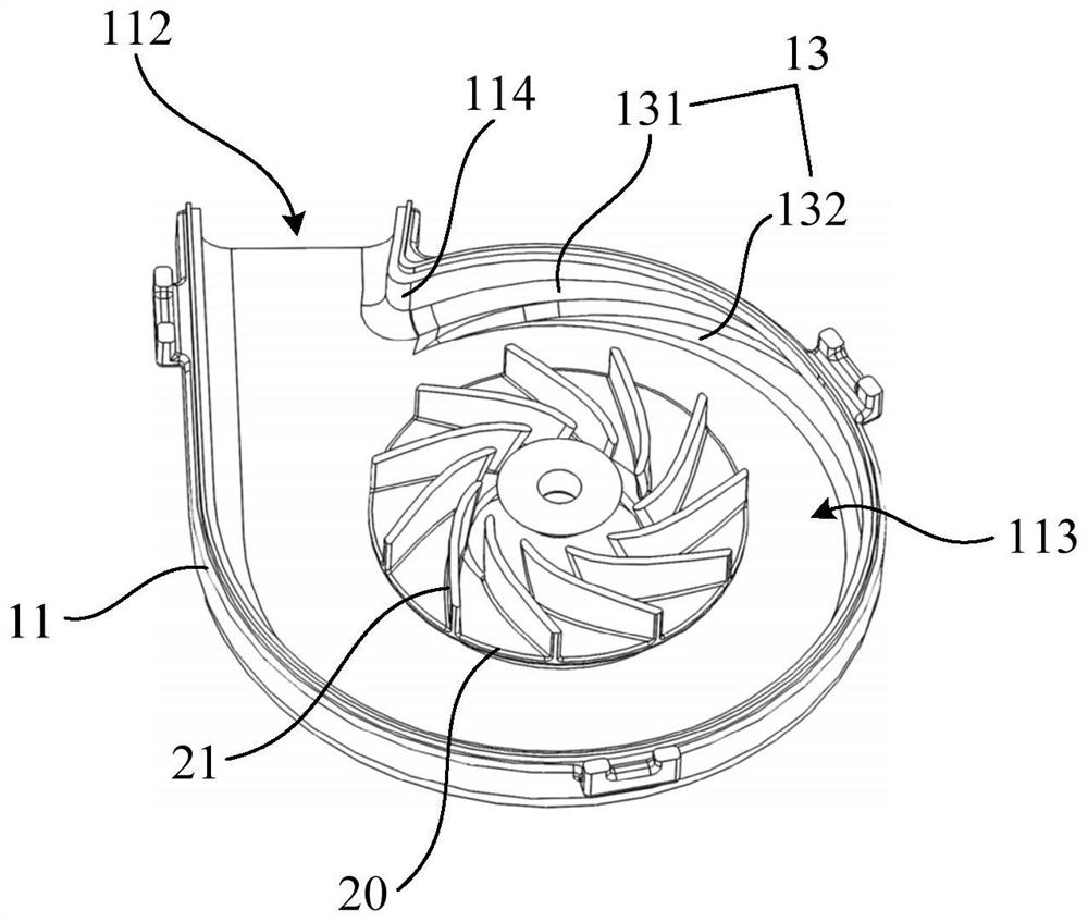 Fan volute, fan and cleaning robot