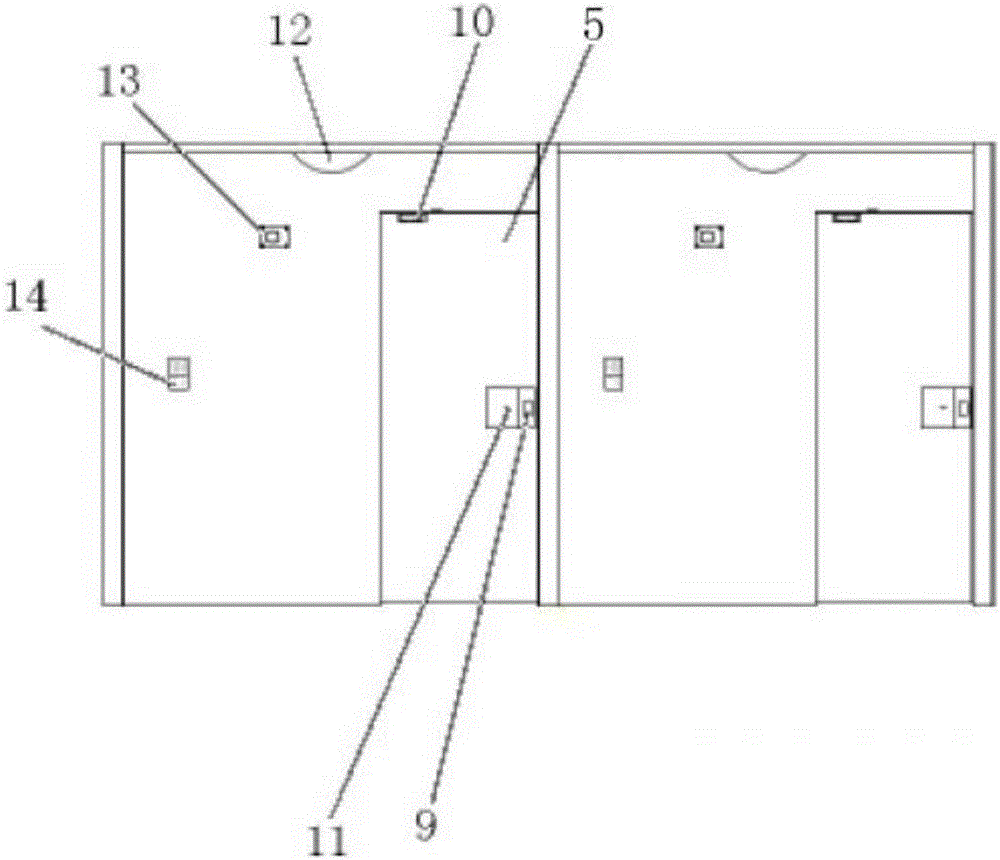 Fully automatic safe deposit box intelligent viewing room