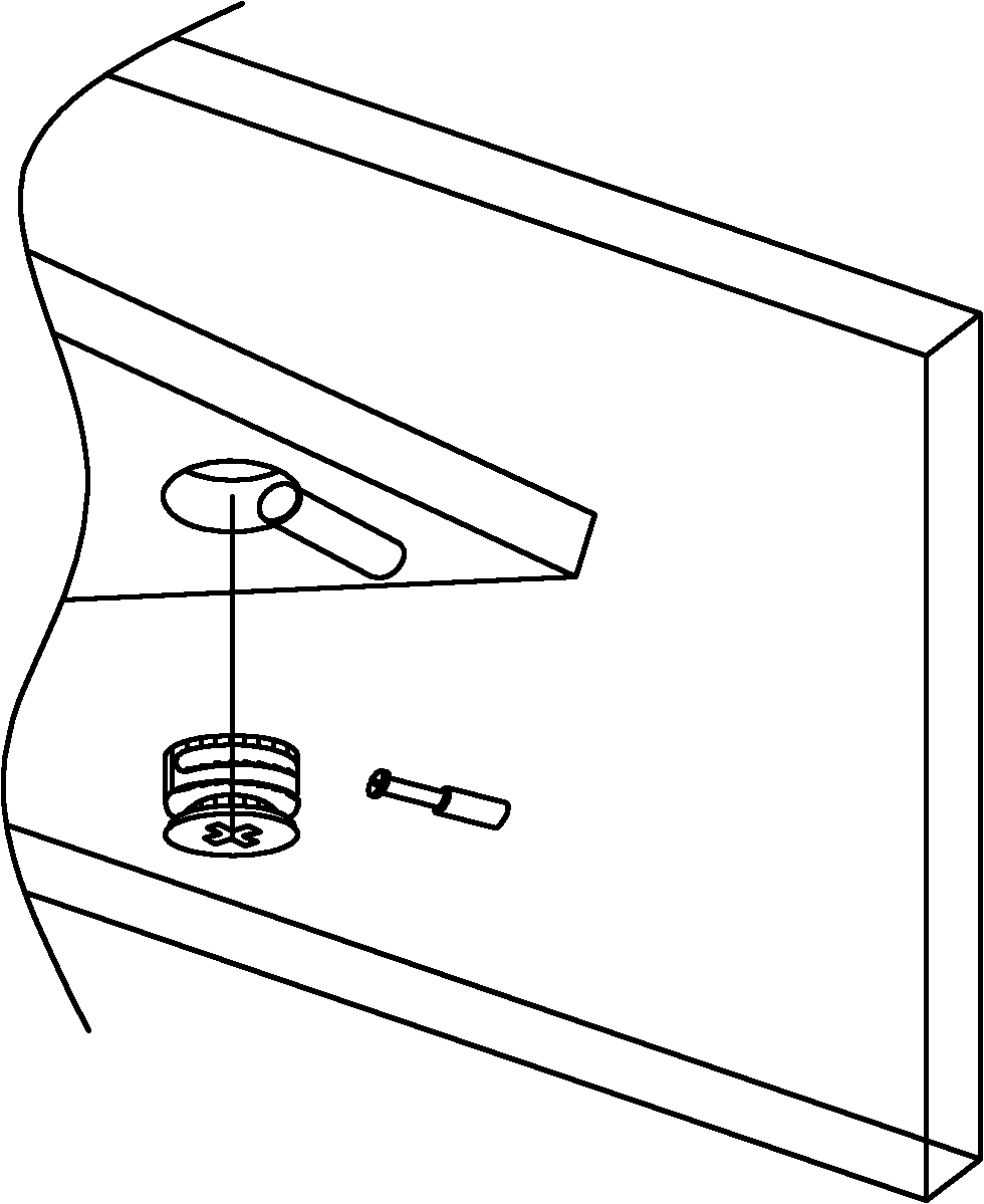 Structure of fitting for assembled furniture