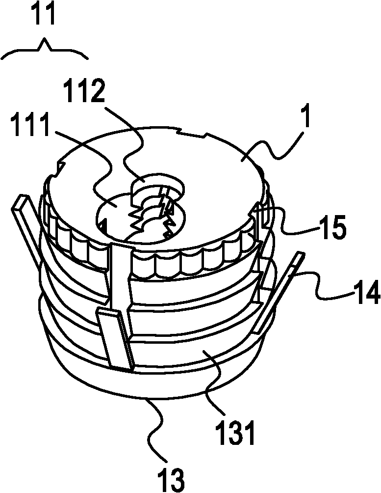 Structure of fitting for assembled furniture