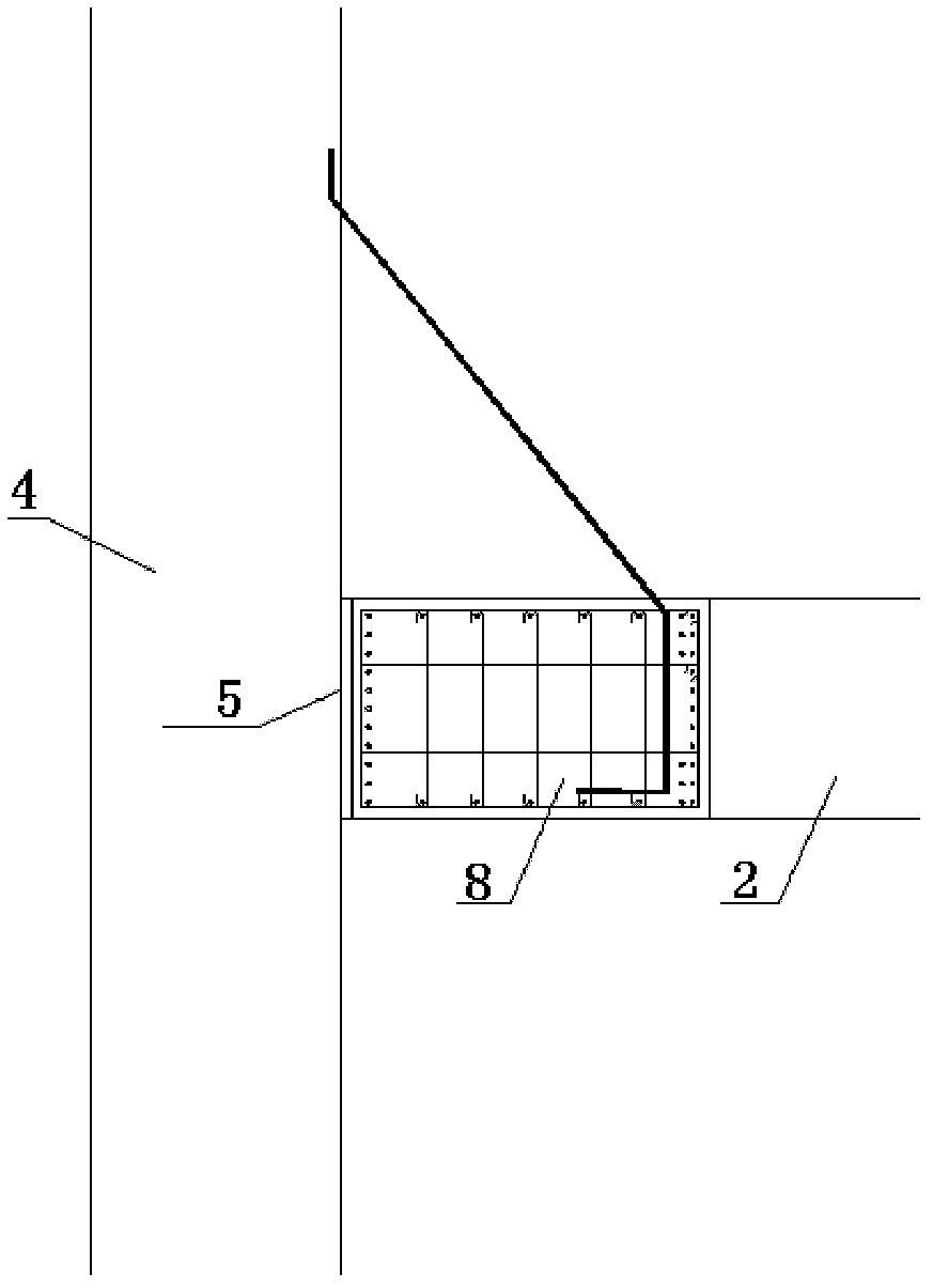 Method for constructing foundation slab embedded with concrete supports