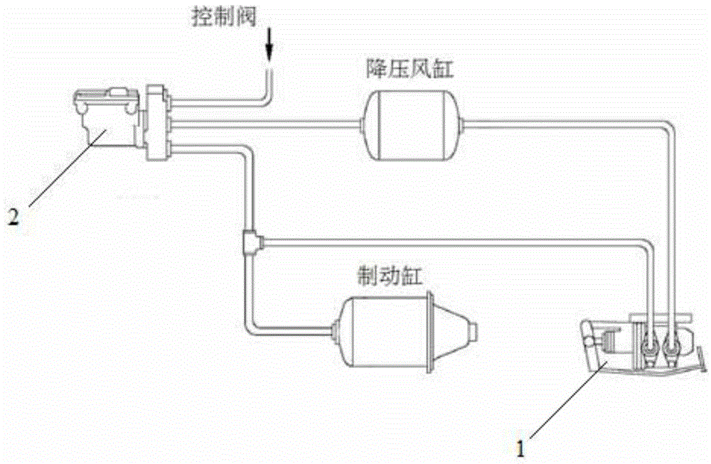 Empty and heavy vehicle adjustment valve for vehicle air braking system