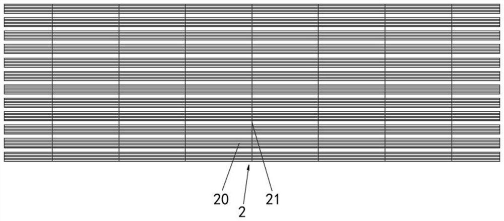 A pavement process of recombined bamboo weaving curtain