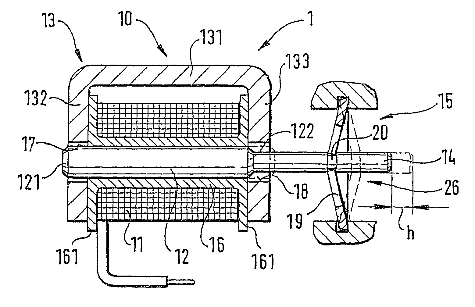 Actuator, in particular for valves, relays or similar