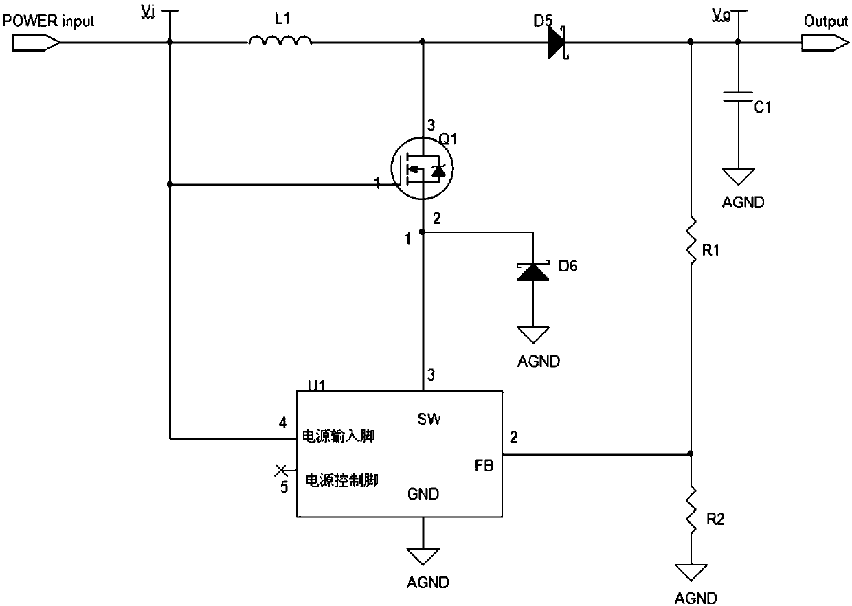 DC boost high voltage output circuit and DC boost power supply