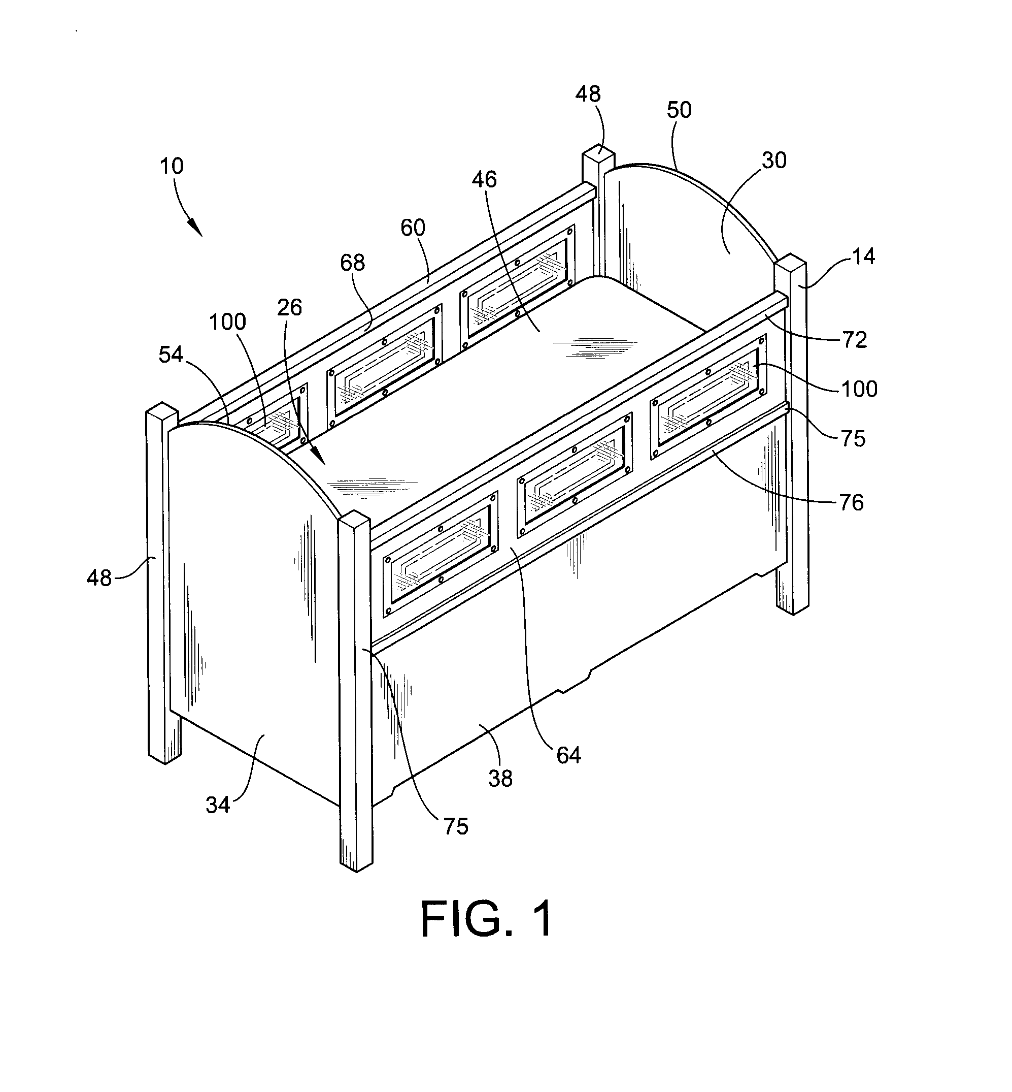 Safety bed frame mounting system
