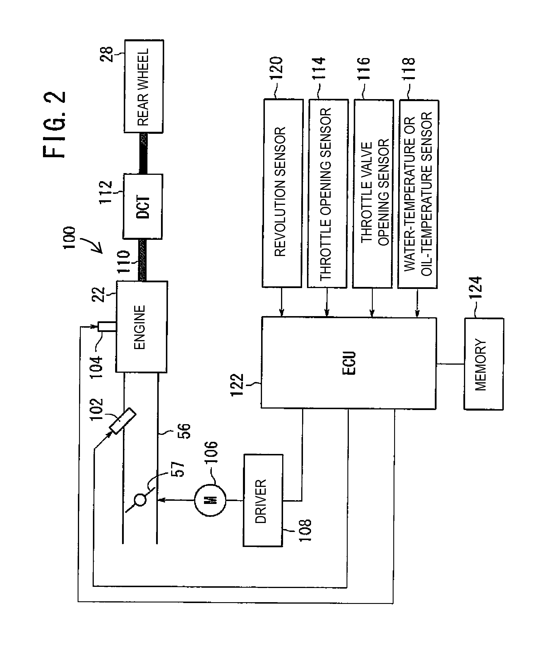 Engine control apparatus for a vehicle and vehicle incorporating same