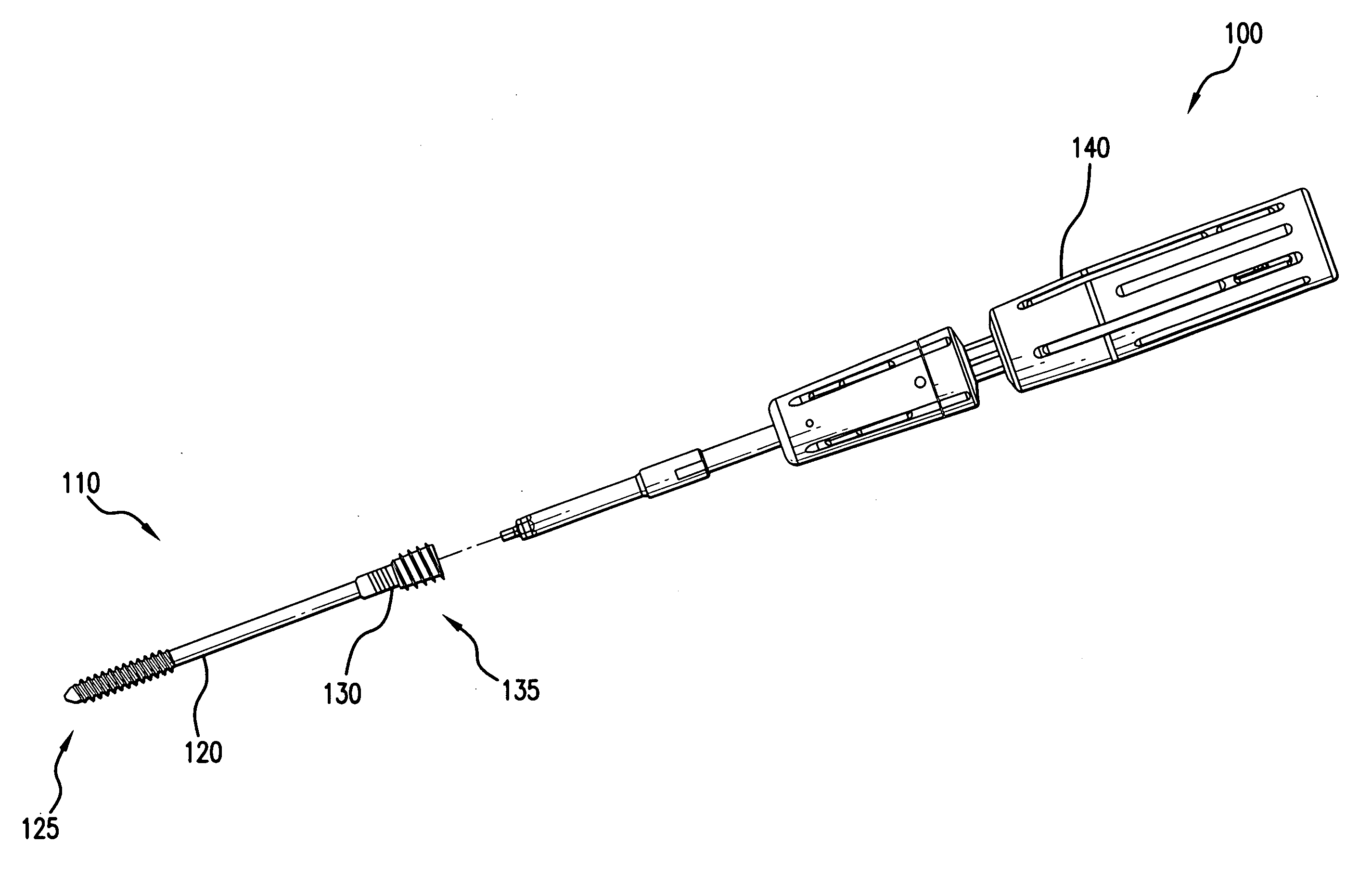 Compression screw assembly, an orthopedic fixation system including a compression screw assembly and method of use