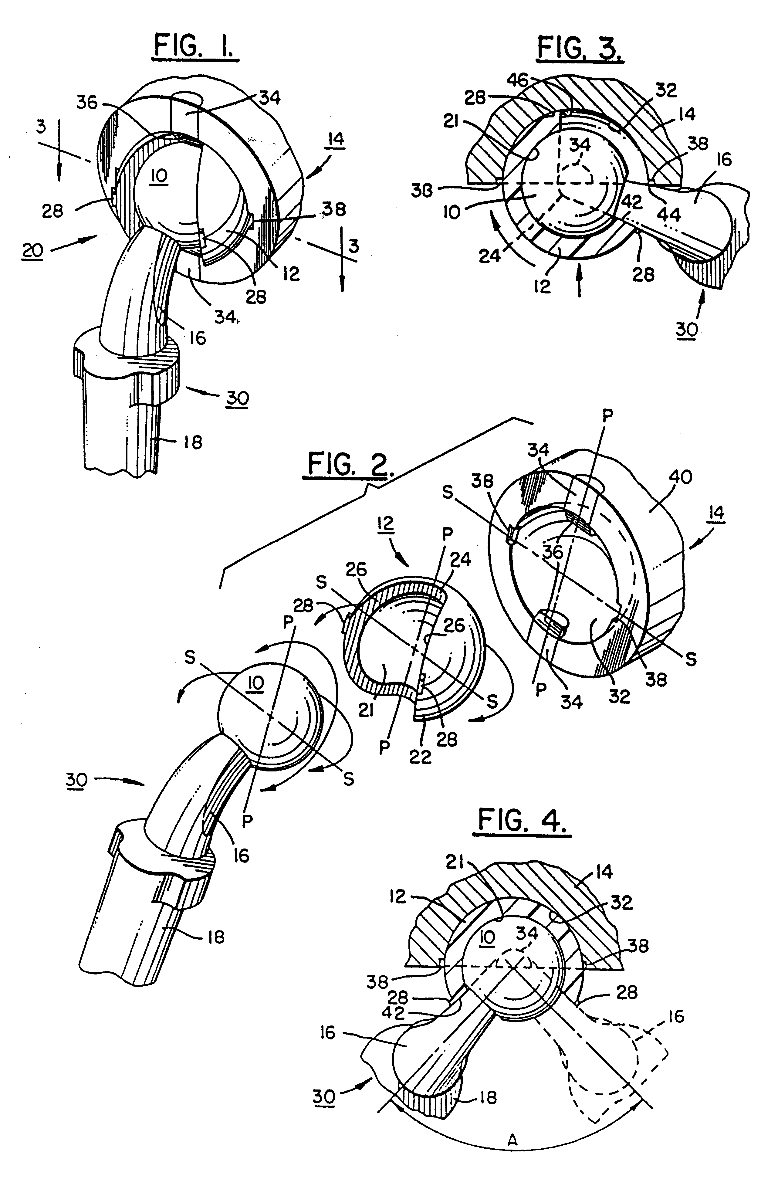 Ball and socket bearing for artificial joint