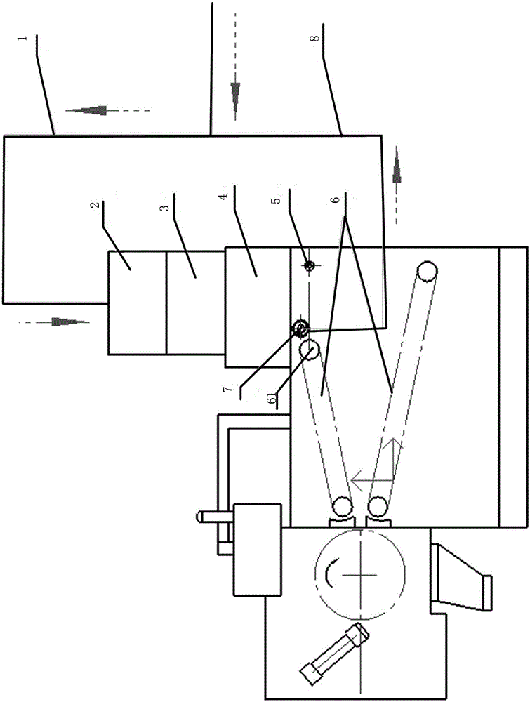 A spiral homogenizing device for a vertical feeding system of a shredding machine
