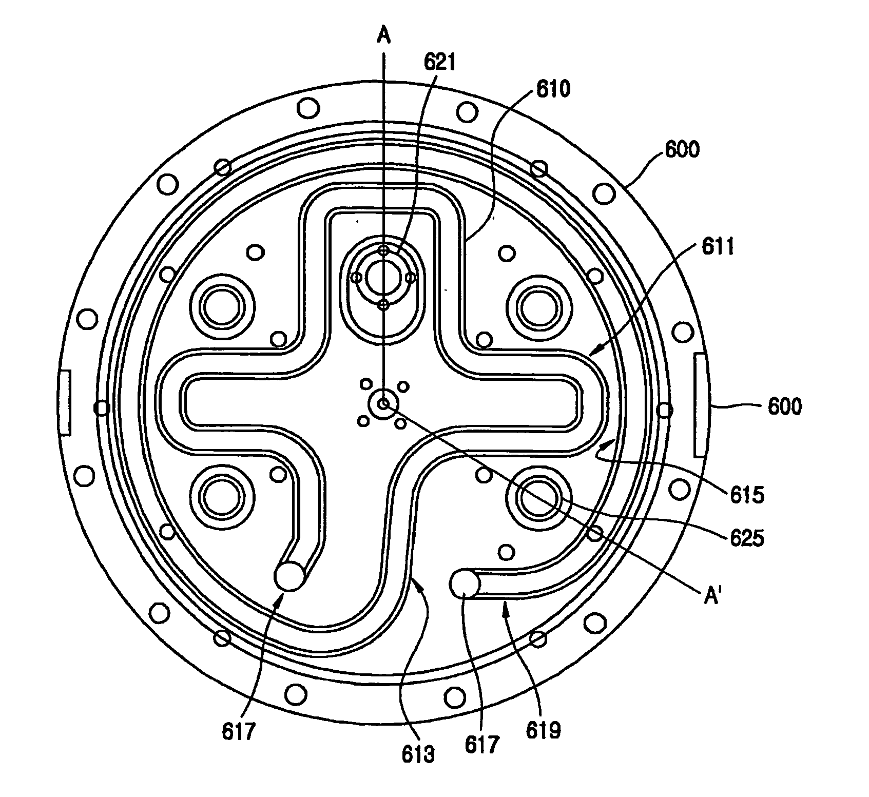Electrostatic Chuck And Chuck Base Having Cooling Path For Cooling Wafer