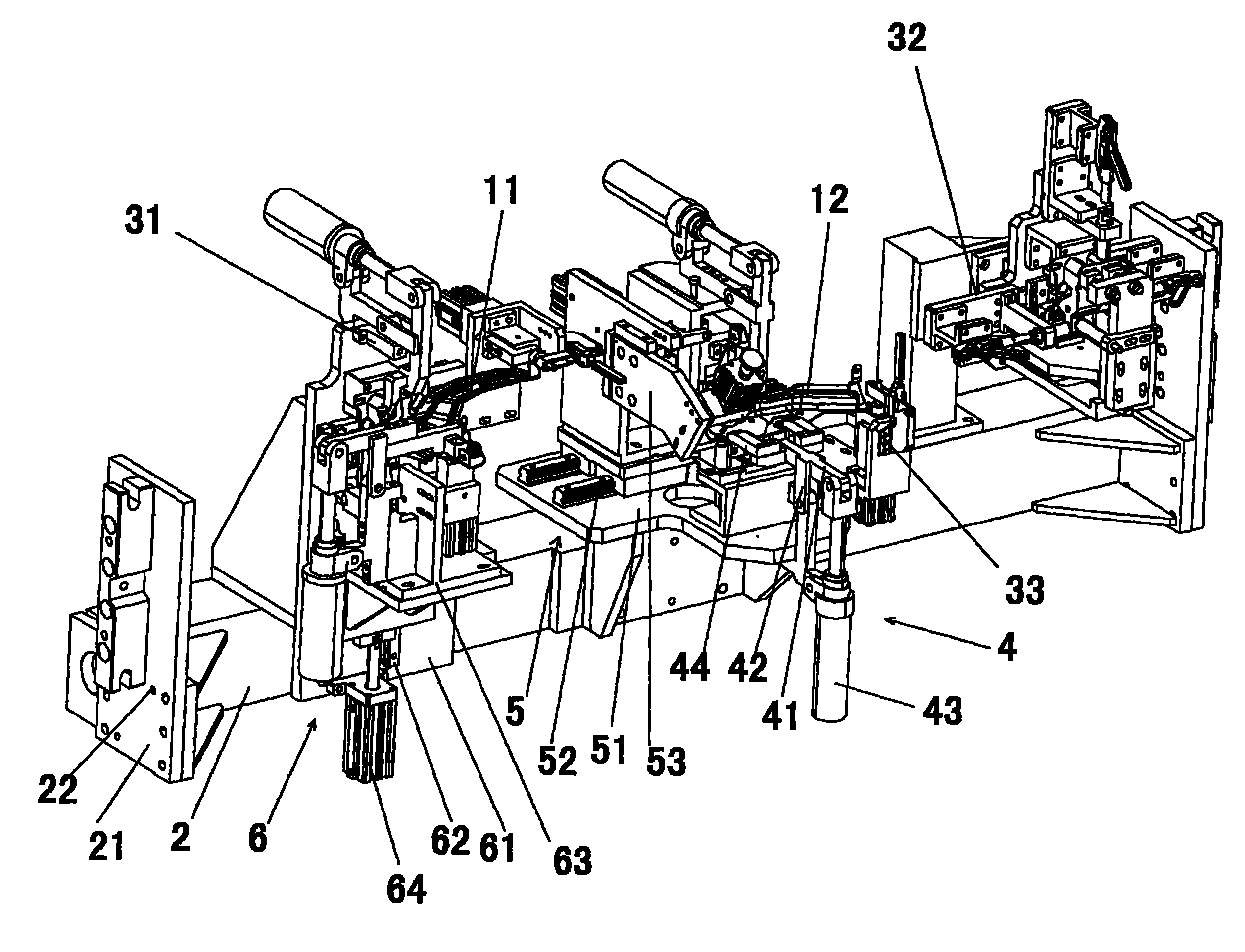 Fixture for manufacturing left and right supports of beam of automotive instrument