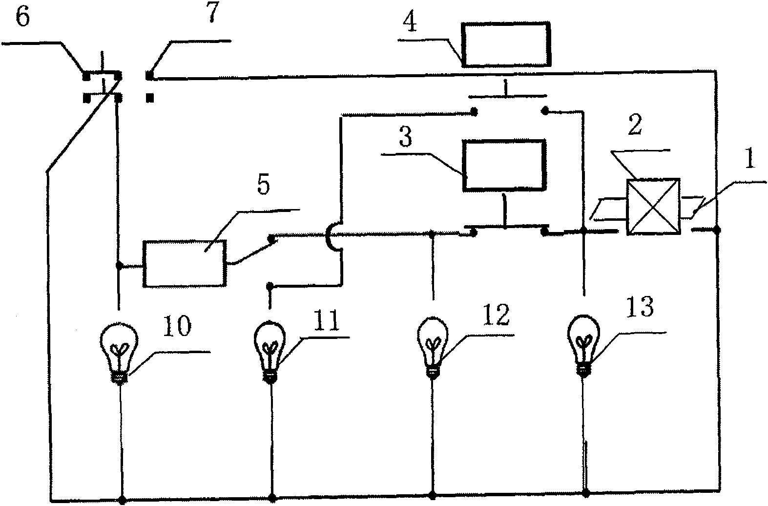 Method and device for visible light combined control for household gas