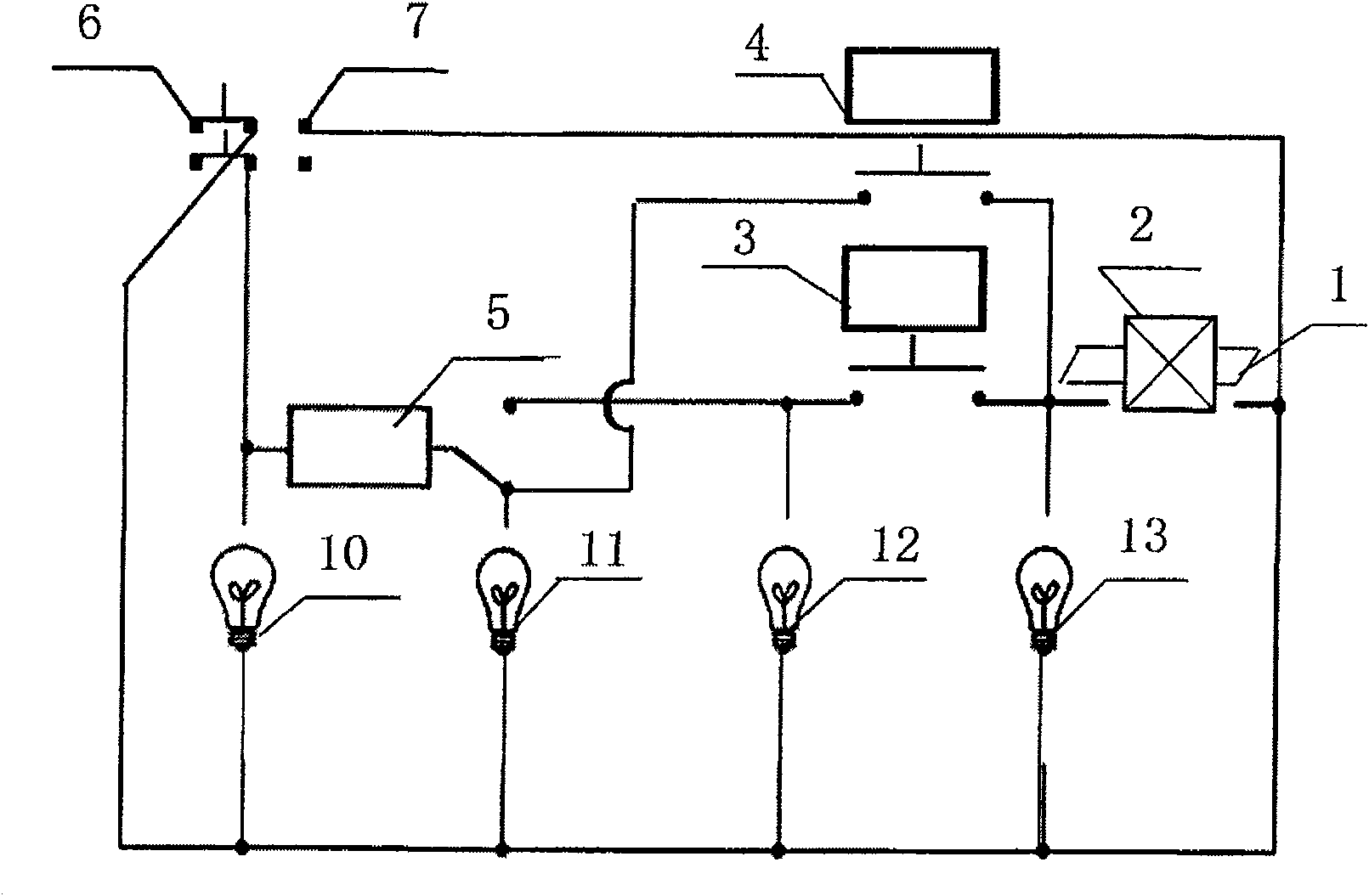 Method and device for visible light combined control for household gas