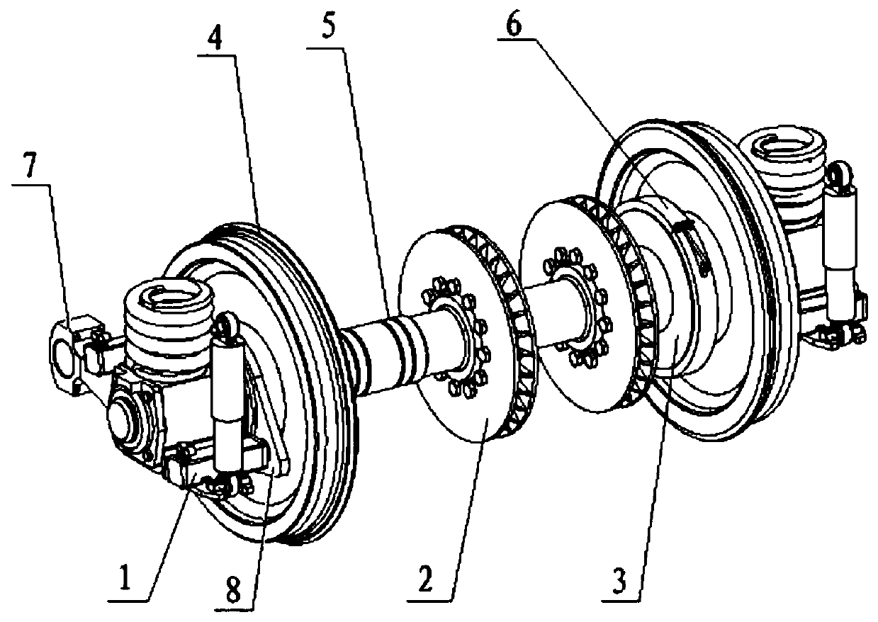 Gauge-changeable wheel set and gauge-changeable bogie
