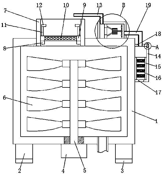 Slurry stirring device for battery manufacture
