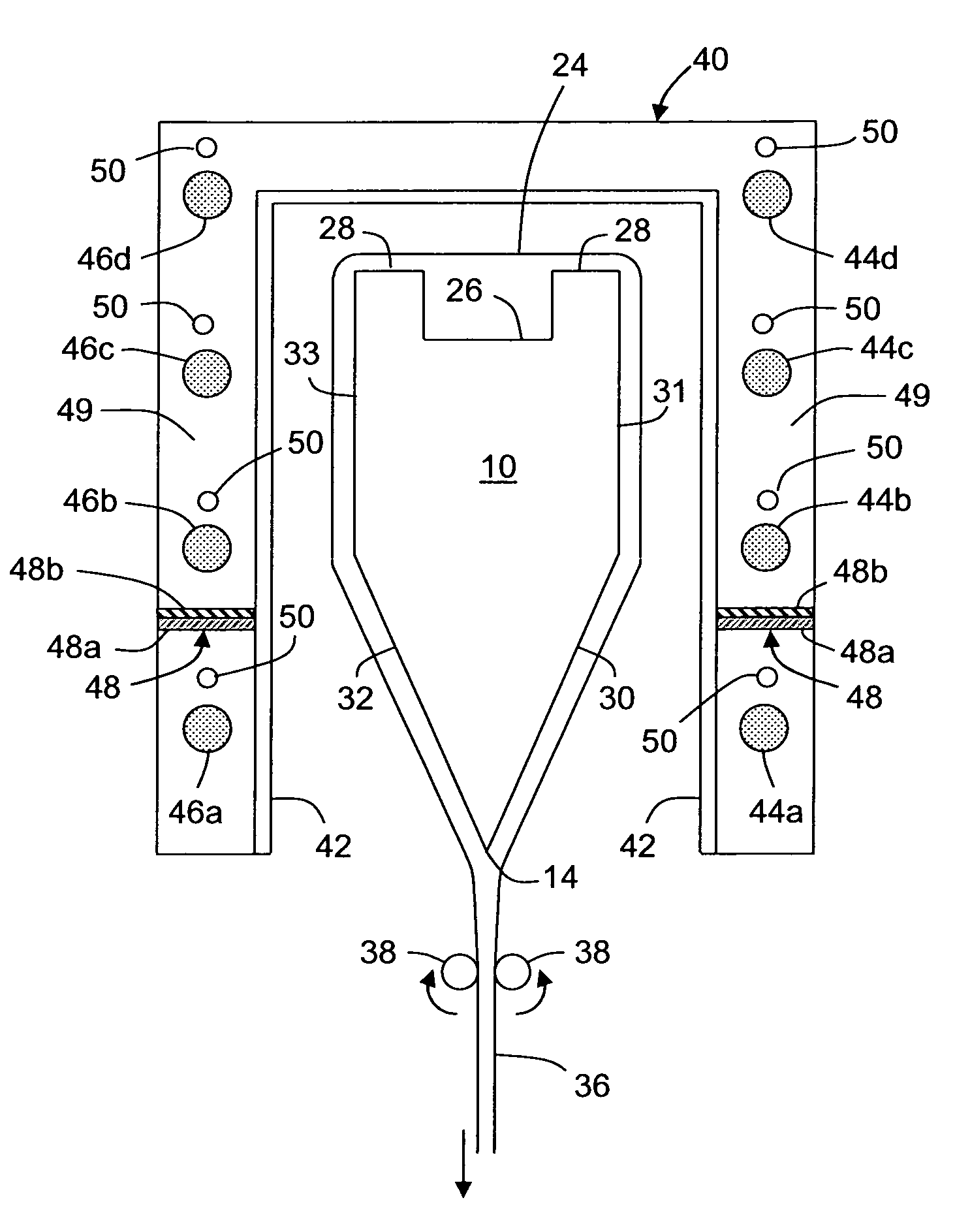 Method and apparatus for minimizing inclusions in a glass making process
