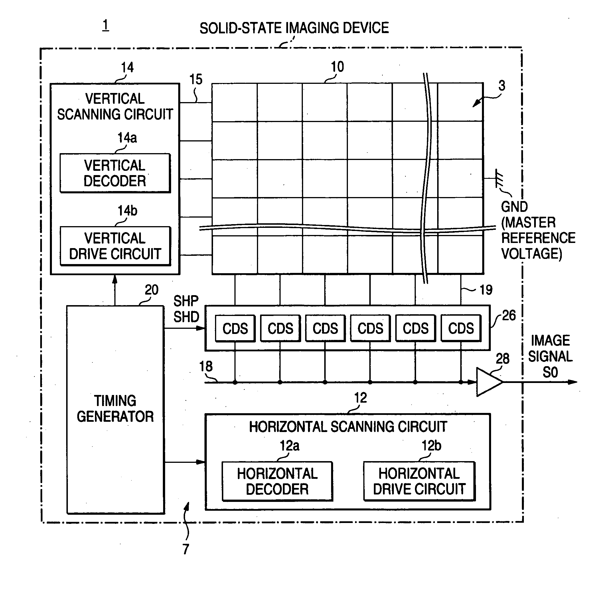 Solid-state imaging device and drive control method for the same