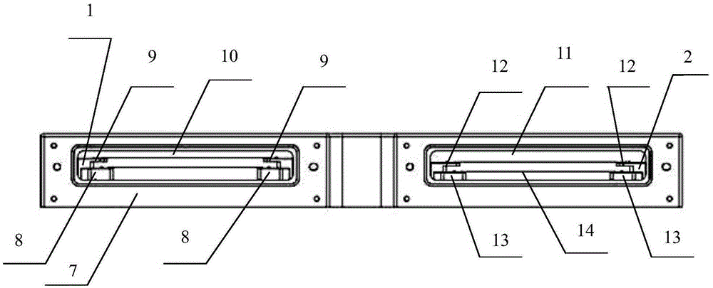 A two-chamber double-layer support structure integrating positioning and centring functions