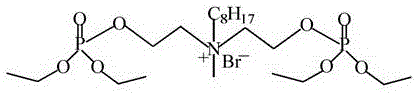 Phosphate-based quaternary ammonium salt cationic surfactant and synthesizing method thereof